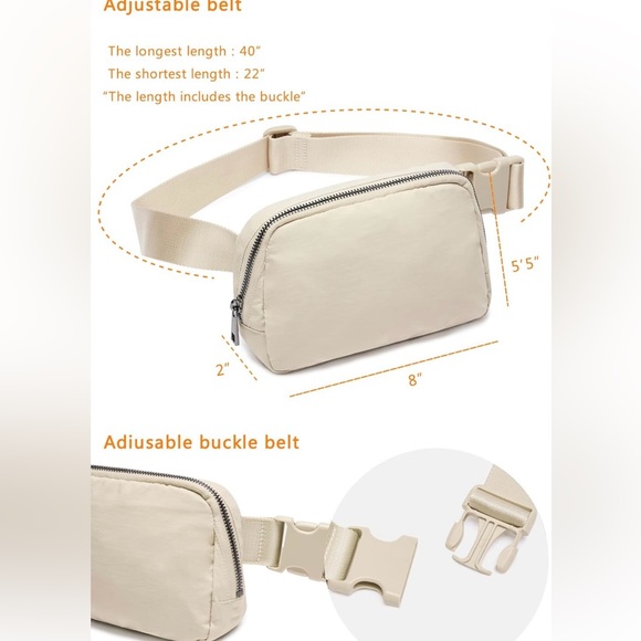 Women’s beige adjustable belt bag- unpackaged but never used. - Picture 3 of 6